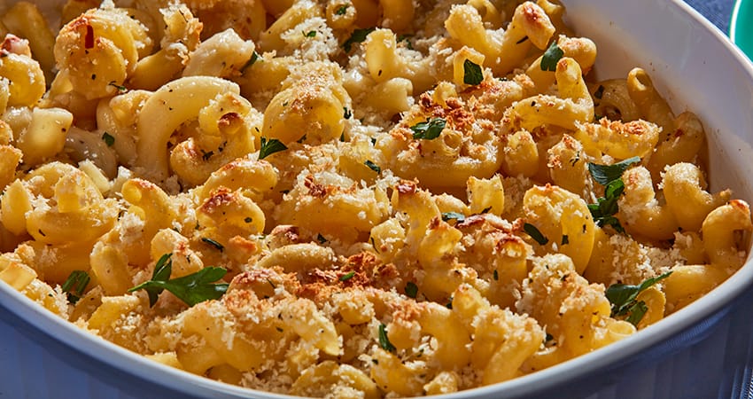 Baked Goat Cheese Mac and Cheese