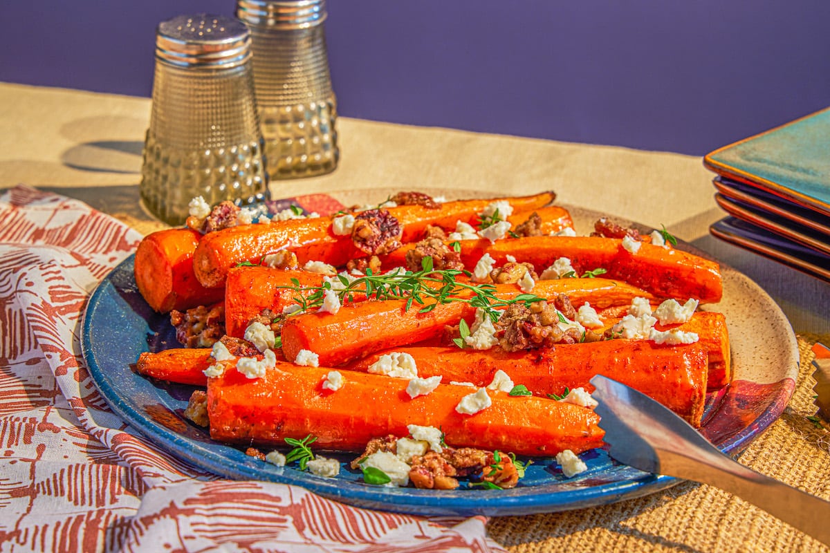 Sweet Roasted Carrots with Maple Bourbon meal